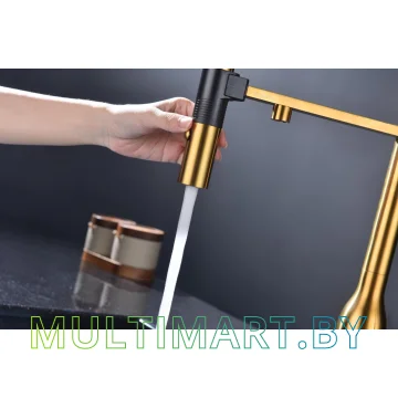Смеситель Paulmark Magneto One Ma213188-BG (брашированное золото) картинка 10